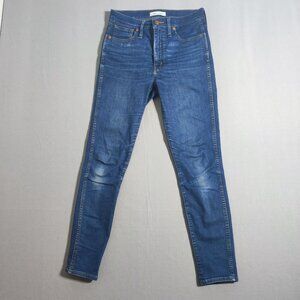 Madewell jeans women's size 26 ink blue colour 10" High-rise Skinny Stretch